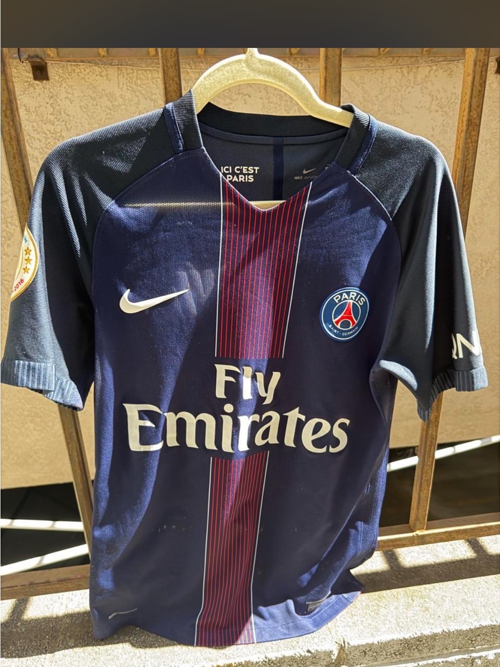 Nike Paris Saint-Germain Navy Soccer Jersey - Fly Emirates